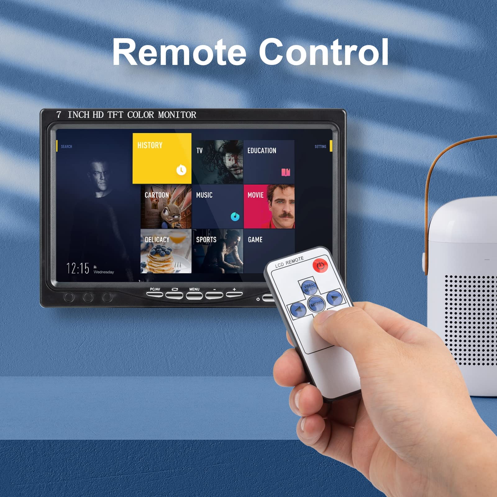 Amazon.com: Yasoca 7 inch Portable Small HD 1080P VGA Monitor